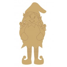 3mm MDF Christmas GIRL Elf (pack of 5)(100mm) Christmas Shapes