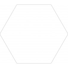 20cm High Acrylic Hexagon (singles) Basic Shapes