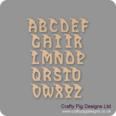18mm Christmas Letters With Hat 18mm MDF Letters and Numbers