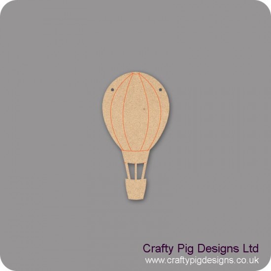 3mm MDF Hot Air Balloon Bunting (Pack of 10) Bunting