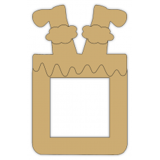 3mm MDF Santa down a chimeny light switch surround Christmas Shapes