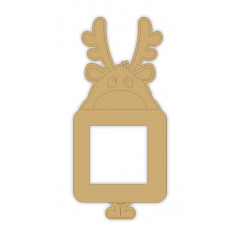 3mm MDF Mischievous Reindeer Light Switch Surround Christmas Shapes