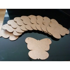 3mm MDF Butterfly Bunting (pack of 10) Bunting