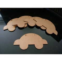 3mm MDF Car Bunting (pack of 10) Bunting