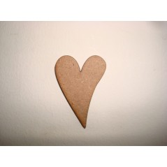 3mm MDF Stretched Heart Hearts