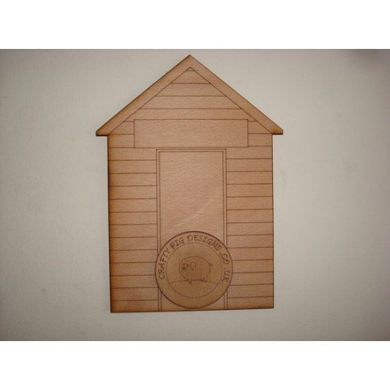 3mm MDF Beach Hut Bunting (pack of 10) Bunting