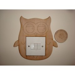 3mm MDF Owl Light Surround  Light Switch Surrounds