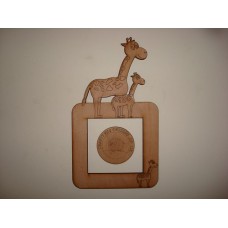 3mm MDF Father and Son Giraffe Light Surround  Light Switch Surrounds