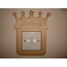 3mm MDF Prince Crown Light Surround  Light Switch Surrounds