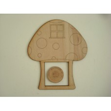3mm MDF Etched Toadstool House Light Surround  Light Switch Surrounds