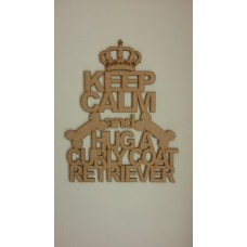 3mm MDF KEEP CALM AND HUG A...........(state your chosen breed in the text area) Personalised and Bespoke
