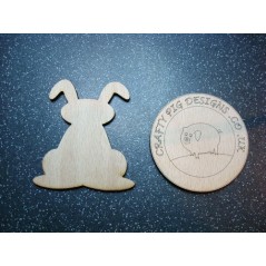 3mm MDF Floppy Eared Bunny/rabbit - no detail Easter