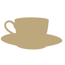 Cup & Saucer (Pack of 5)(4cm) Small MDF Embellishments