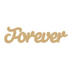 3mm MDF Forever Word Joined in Susa Font Joined Words