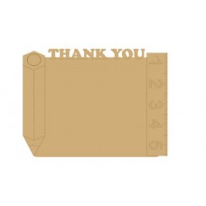 3mm MDF Thank You with Pencils Chalkboard Chalkboard Countdown Plaques