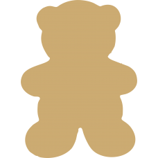 3mm MDF Teddy Bunting (pack of 10) Bunting