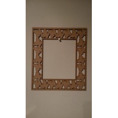 Butterfly Single Row Rectangular Frame Basic Plaque Shapes