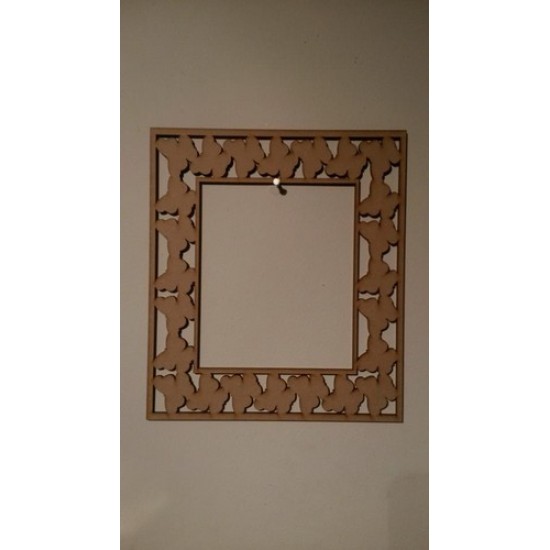 Butterfly Single Row Rectangular Frame Basic Plaque Shapes