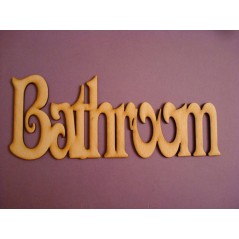 3mm MDF Basic Bathroom Door Plaque  Room & Door Plaques
