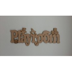 3mm MDF Playroom Sign Room & Door Plaques