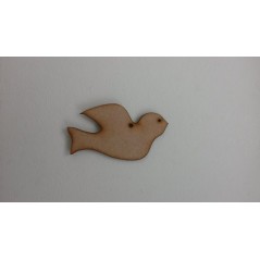 3mm MDF Christmas Dove (pack of 5) Christmas Shapes