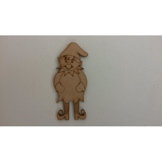 3mm MDF Christmas BOY Elf (pack of 5)(100mm) Christmas Shapes