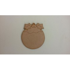 3mm MDF Christmas Pudding (pack of 5)(100mm) Christmas Shapes