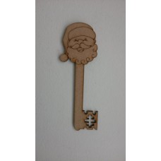 3mm MDF Santa Head Key 150mm Christmas Shapes