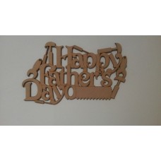 3mm MDF Happy Father's Day hanging plaque with tools Fathers Day