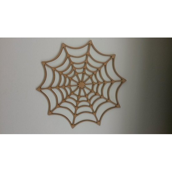 3mm MDF Spiders Web Halloween