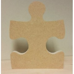 18mm mdf or 19mm Oak Veneer  Single Jigsaw Piece Straight Edge 18mm MDF Craft Shapes