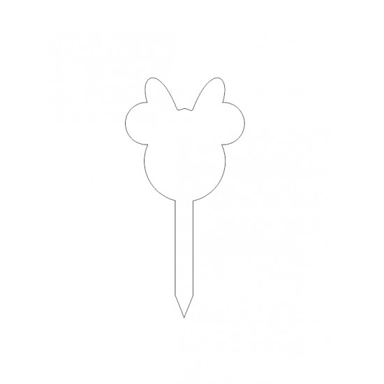 Lady Mouse Acrylic Cake Topper Cake Toppers