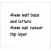 4mm mdf back and letters, 4mm oak veneer top (+£4.00)
