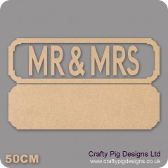 18mm MR & MRS Street Sign 18mm MDF Signs & Quotes