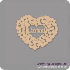 3mm MDF Cariad Heart Of Hearts Valentines