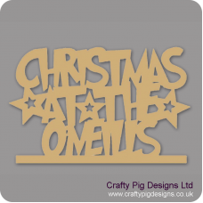 3mm MDF Funky Font Christmas at the Sign Christmas Shapes