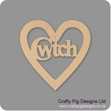 3mm MDF Cwtch In A Heart Hearts With Words