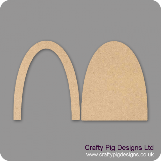 3mm MDF Fairy Door (With frame, no etching) Fairy Doors and Fairy Shapes