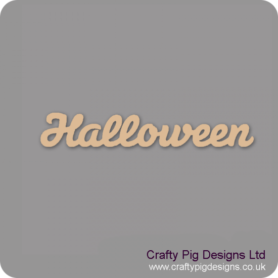 3mm MDF Halloween Word Joined In Susa Font Halloween