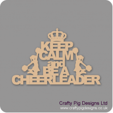 3mm MDF Keep Calm And Be A Cheerleader Home