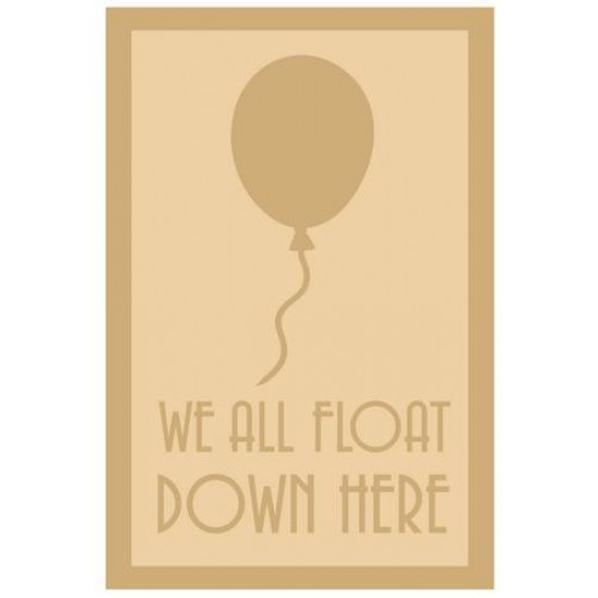 3 and 4mm Layered Plaque - We All Float Down Here Style 1 Layered Designs