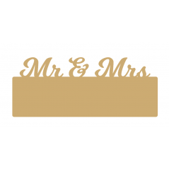 4mm mdf Mr & Mrs Sign for Vinyl Basic Plaque Shapes