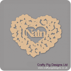3mm MDF Nain Heart Of Hearts Mother's Day