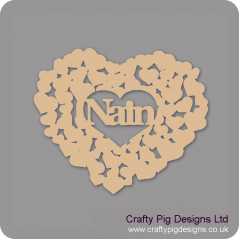 3mm MDF Nain Heart Of Hearts Mother's Day