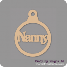 3mm MDF Nanny Bauble Christmas Baubles