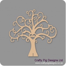 3mm or 4mm MDF Our Family Tree - Freestanding or Flat  (not personalised) Trees Freestanding, Flat & Kits
