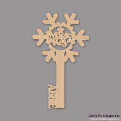 3mm MDF Personalised Snowflake Magic Key Christmas Shapes