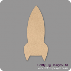 Rocket  (Pack of 5)(4cm) Small MDF Embellishments