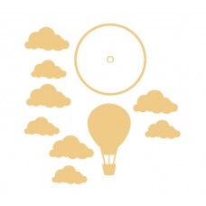3mm mdf Balloon and Cloud Mobile Basic Shapes