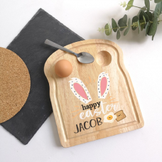Printed Breakfast Board - Easter Bunny Ears Design Personalised and Bespoke